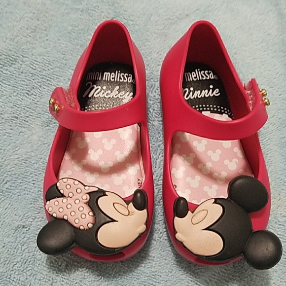 mini melissa pink minnie mouse shoes
